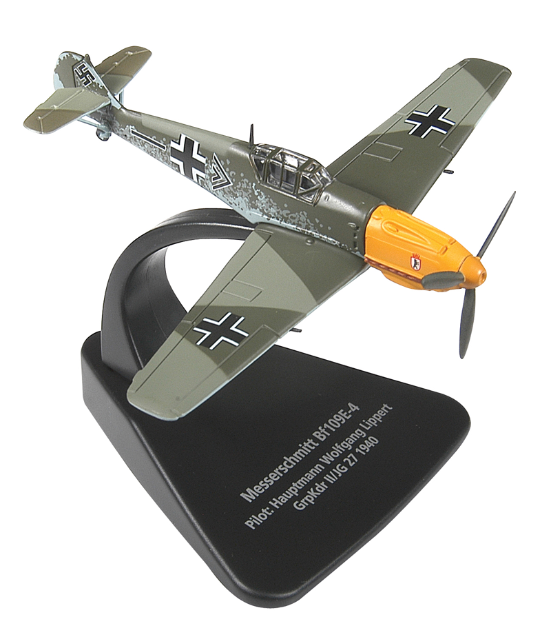 AC002 BF-109E-4 Hauptmann Wolfgang Lippert 172 Scale - Click Image to Close