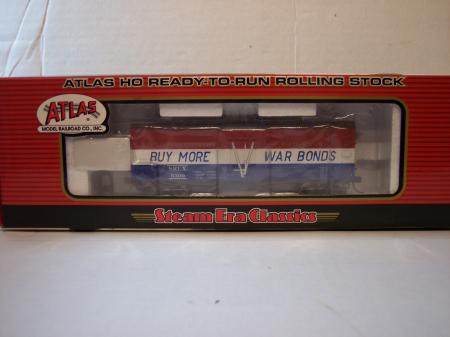 Atlas 6309 HO HTDH-4 36 Wood Refrigerator Car Swift "War Bonds" - Click Image to Close
