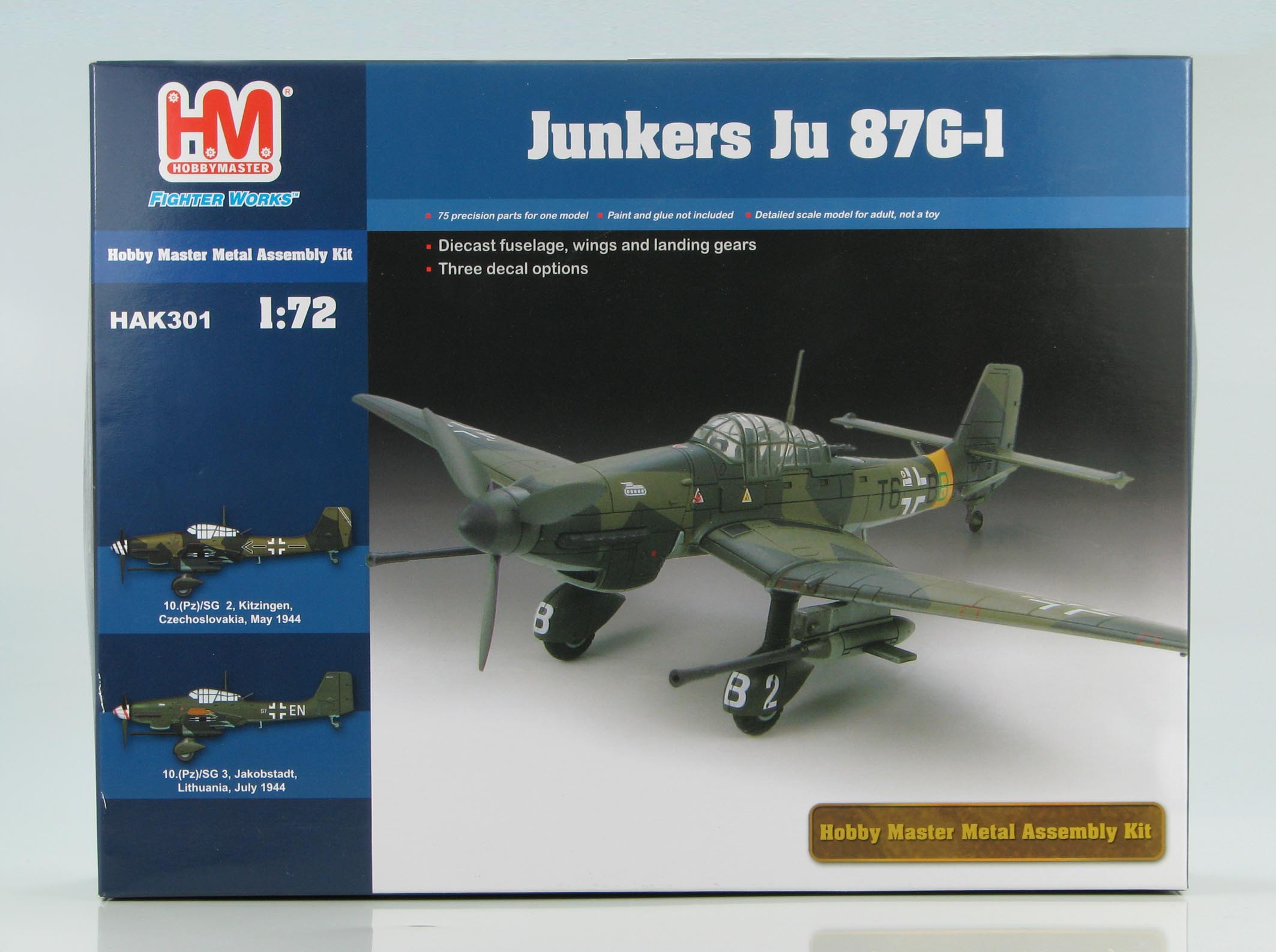 HAK301 Junkers Ju 7G-1 Metal Kit 172 Scale - Click Image to Close