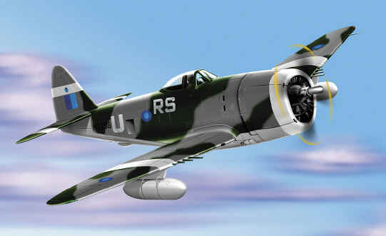 B11E078 P-47 Thunderbolt II U.K. Royal Air Force 22 FG
